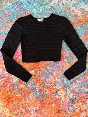 Helmut Lang Kids Black Textured Leggings